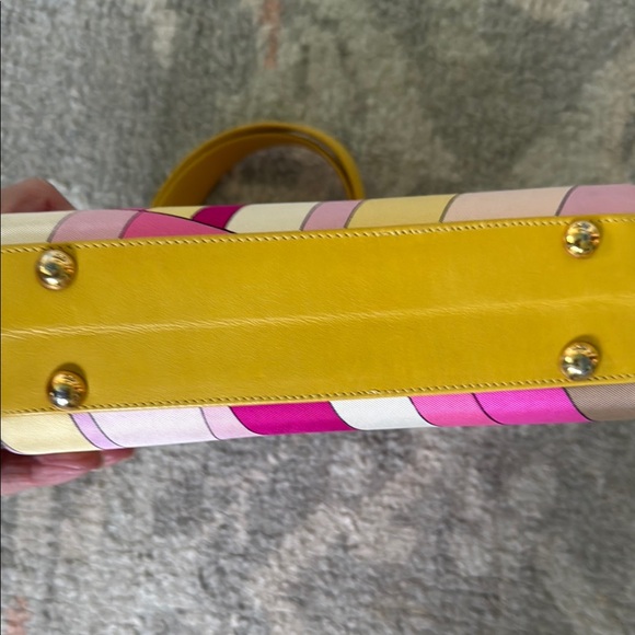 Emilio Pucci Fuilio Vintage Women's Bag with Yellow Strap - Picture 5 of 11